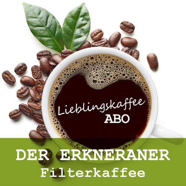 Der Erkneraner Filterkaffee im ABO: 2x 500g / Monat